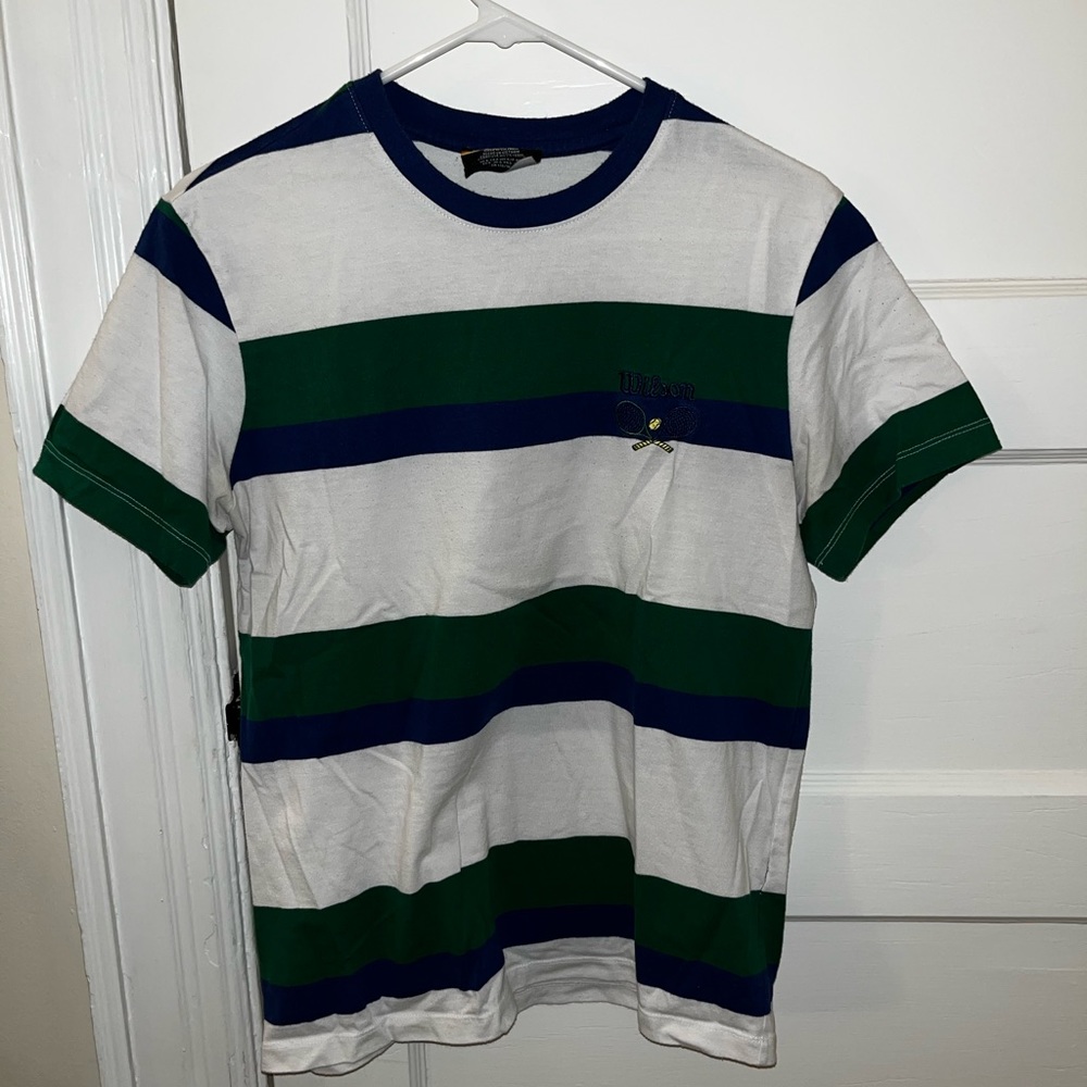 Wilson green blue and white small t-shirt
